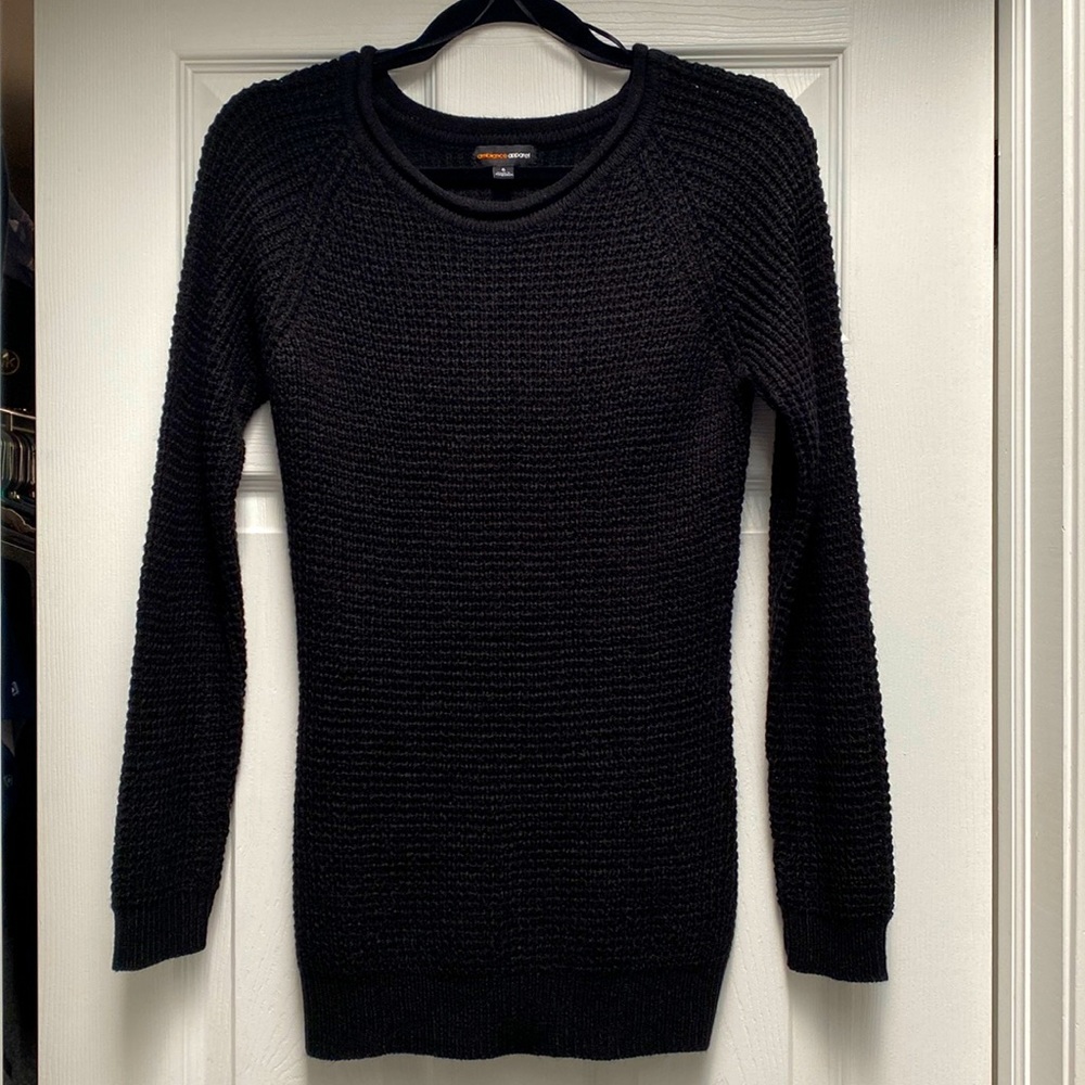 NWOT - Black Waffle Knit Sweater
